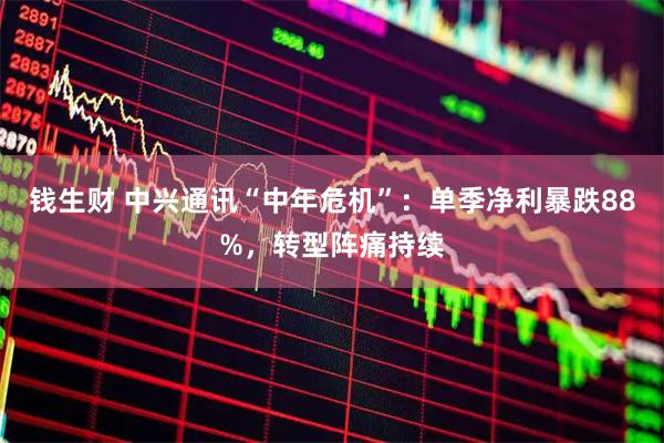 钱生财 中兴通讯“中年危机”：单季净利暴跌88%，转型阵痛持续