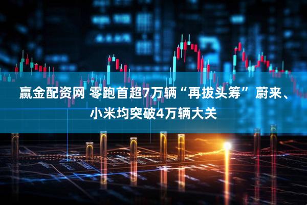 赢金配资网 零跑首超7万辆“再拔头筹” 蔚来、小米均突破4万辆大关